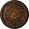 Ekena Millwork Swindon Ceiling Medallion (Fits Canopies up to 2 7/8"), Hand-Painted Rust, 16 7/8"OD x 1 1/2"P CM16SWRUS - alternate 1